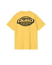 Load image into Gallery viewer, QUBO Worldwide Globe T-Shirt Yellow
